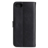 iPhone SE (2022/2020)/8/7 Wallet Læder Cover m. Pung Sort