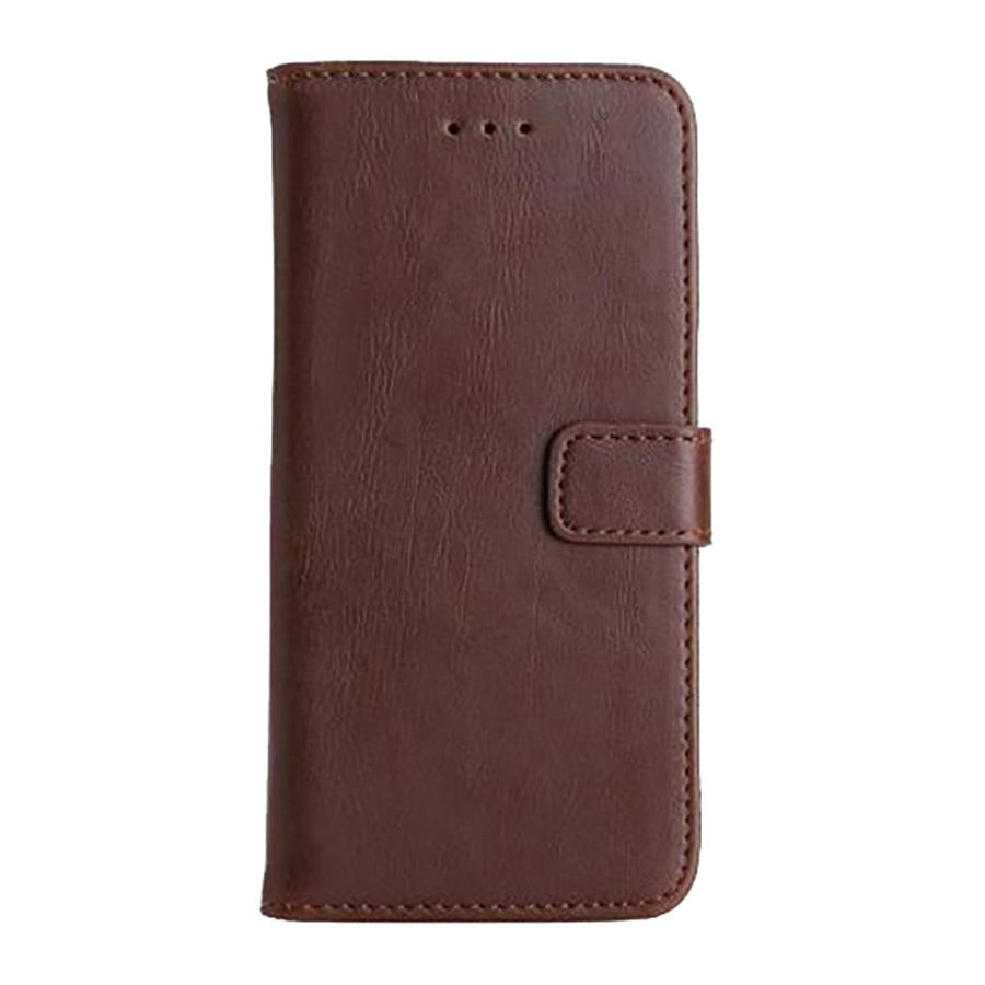 iPhone SE (2022/2020)/8/7 Wallet Læder Cover m. Pung Mørkebrun