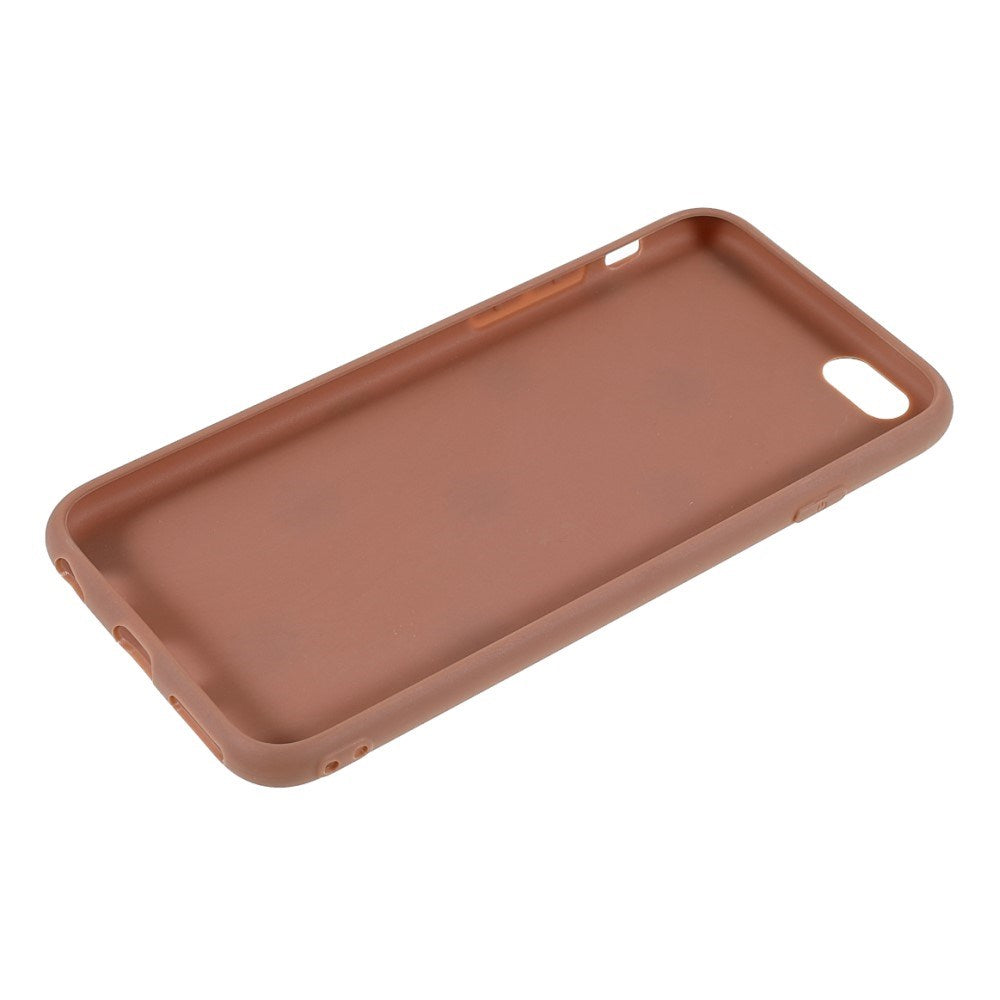 EIDERWOOD iPhone 6 / 6s Fleksibelt Plastik Bagside Cover m. Blomster - Brun