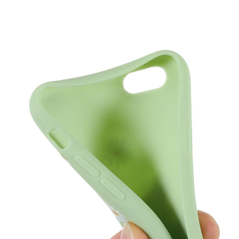 EIDERWOOD iPhone 6 / 6s Fleksibelt Plastik Bagside Cover m. Blomster - Grøn