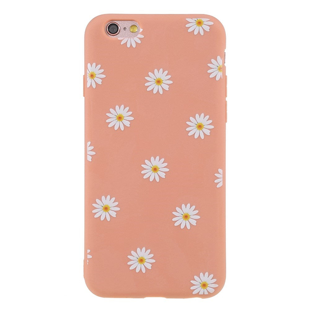 EIDERWOOD iPhone 6 / 6s Fleksibelt Plastik Bagside Cover m. Blomster - Orange