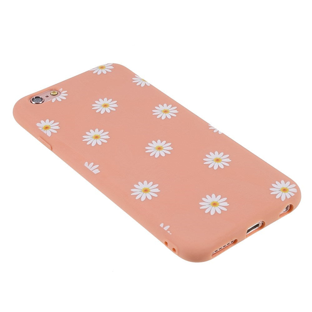 EIDERWOOD iPhone 6 / 6s Fleksibelt Plastik Bagside Cover m. Blomster - Orange