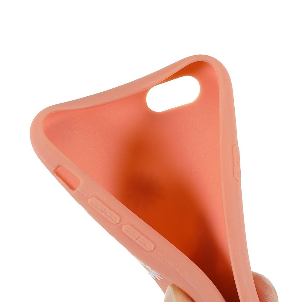 EIDERWOOD iPhone 6 / 6s Fleksibelt Plastik Bagside Cover m. Blomster - Orange