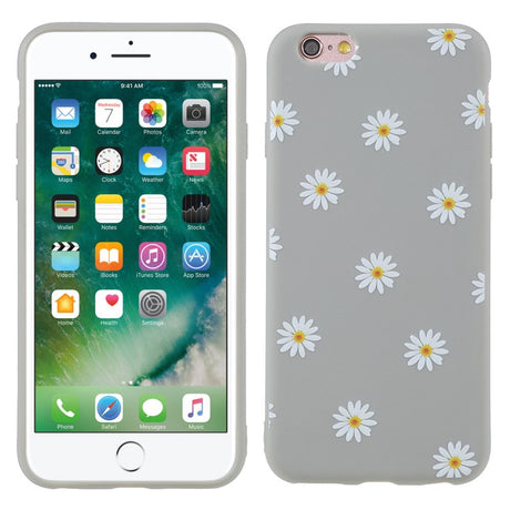 EIDERWOOD iPhone 6 / 6s Fleksibelt Plastik Bagside Cover m. Blomster - Grå