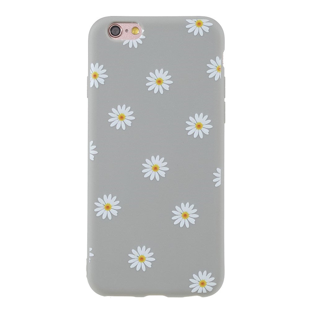 EIDERWOOD iPhone 6 / 6s Fleksibelt Plastik Bagside Cover m. Blomster - Grå