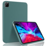 iPad Pro 12.9" (2022 / 2021 / 2020 /2018) / Air 13" (2024) Liquid Silikone Shockproof Bagside Cover - Grøn