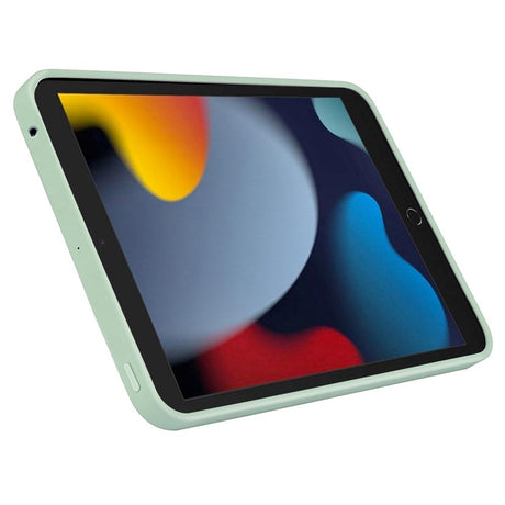 iPad 10.2" (2021 / 2020 / 2019) Liquid Silikone Shockproof Bagside Cover - Lysegrøn