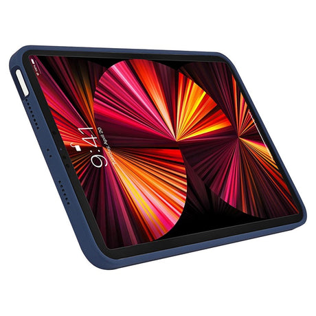 iPad Pro 11" (2022/2021/2020/2018) Liquid Silikone Shockproof Bagside Cover - Mørkeblå