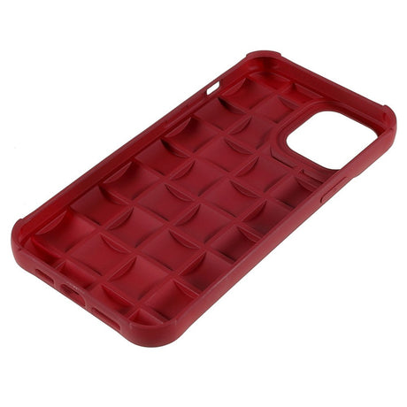 iPhone 13 Pro Gitter Tekstur Silikone Bagside Cover - Rød