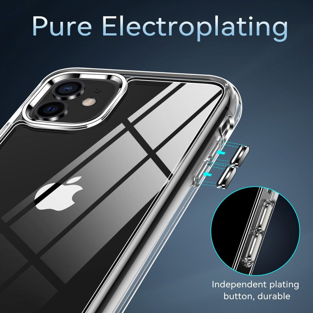 iPhone 11 Crystal Clear Hybrid Plastik Bagside Cover - Gennemsigtig