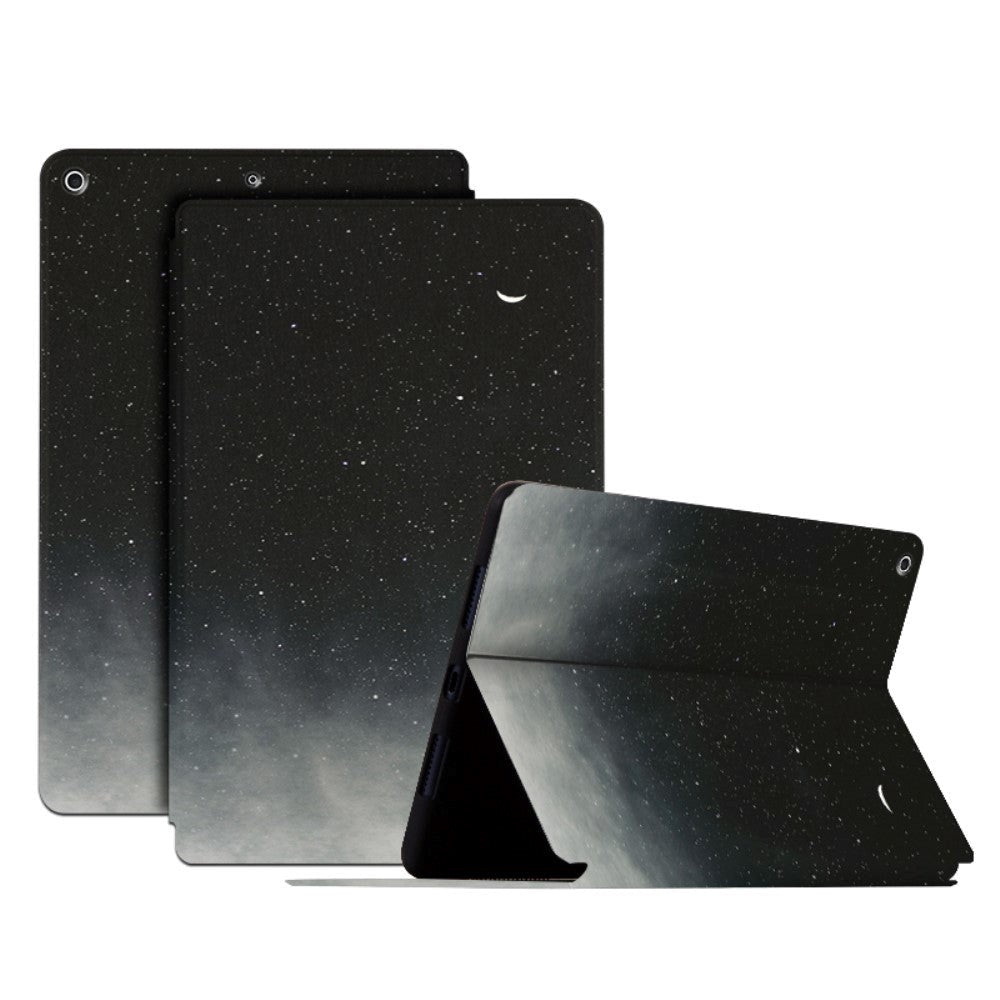 iPad 10.2" (2021 / 2020 / 2019) Tri-Fold Flip Cover m. Ståfunktion - Stjernenat