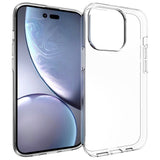 iPhone 14 Pro Ultra Thin Fleksibel Plastik Bagside Cover - Gennemsigtig