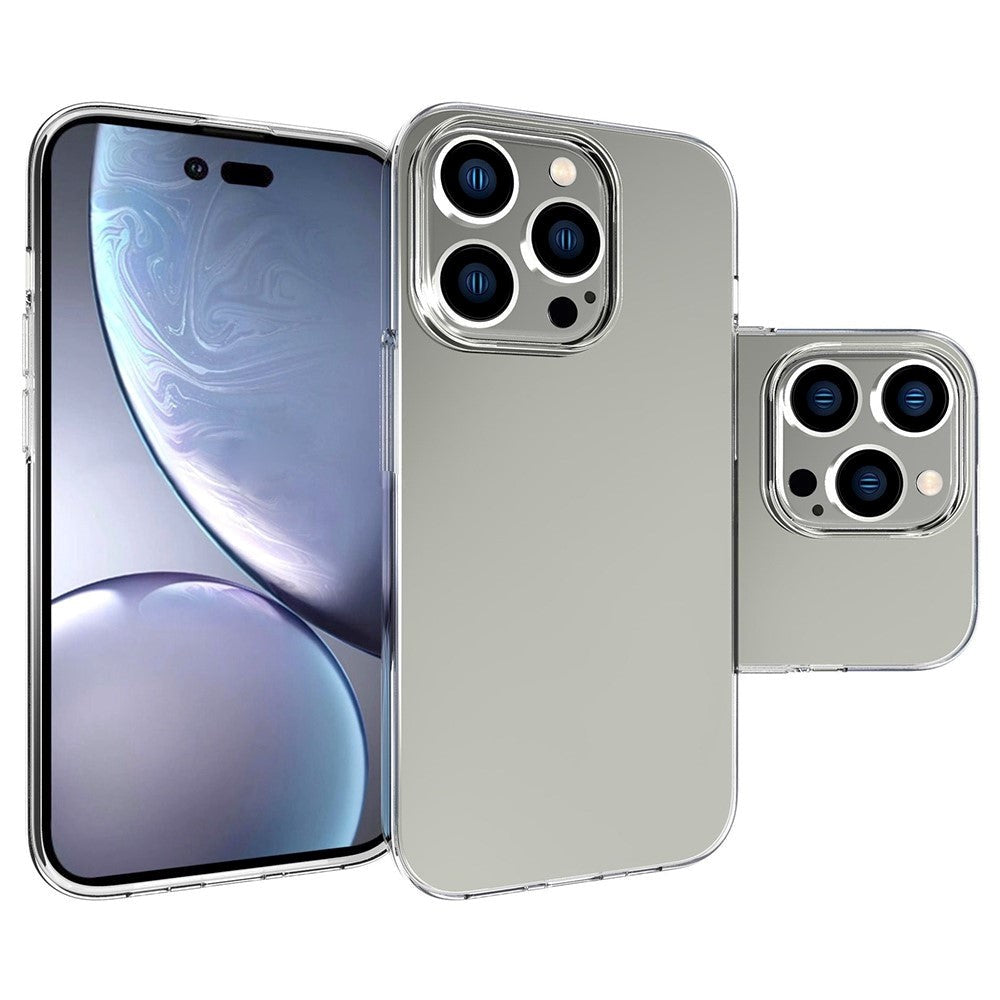 iPhone 14 Pro Ultra Thin Fleksibel Plastik Bagside Cover - Gennemsigtig