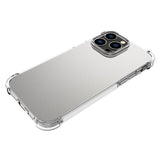 iPhone 14 Pro Max Shock-Proof Fleksibelt Plastik Bagside Cover - Gennemsigtig