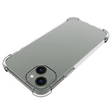 iPhone 14 Plus Shock-Proof Fleksibelt Plastik Bagside Cover - Gennemsigtig