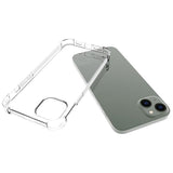 iPhone 14 Plus Shock-Proof Fleksibelt Plastik Bagside Cover - Gennemsigtig