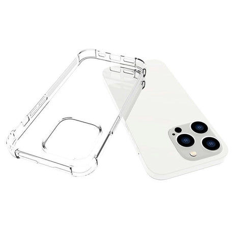iPhone 14 Pro Shock-Proof Fleksibelt Plastik Bagside Cover - Gennemsigtig