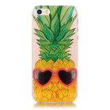 EIDERWOOD iPhone SE / 5 / 5s Fleksibel Plastik Bagside Cover m. Print - Ananas