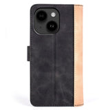 iPhone 14 Plus Læder Flip Cover m. Kortholder - Sort / Brun