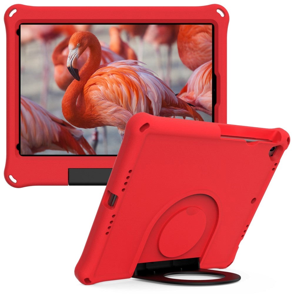 iPad 10.2" (2021 / 2020 / 2019) EVA-skum Børne Cover m. Ring Kickstand - Rød