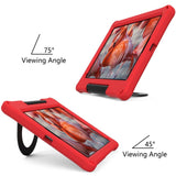 iPad 10.2" (2021 / 2020 / 2019) EVA-skum Børne Cover m. Ring Kickstand - Rød