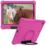 iPad 10.2" (2021 / 2020 / 2019) EVA-skum Børne Cover m. Ring Kickstand - Lyserød