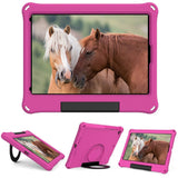 iPad 10.2" (2021 / 2020 / 2019) EVA-skum Børne Cover m. Ring Kickstand - Lyserød