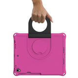 iPad 10.2" (2021 / 2020 / 2019) EVA-skum Børne Cover m. Ring Kickstand - Lyserød