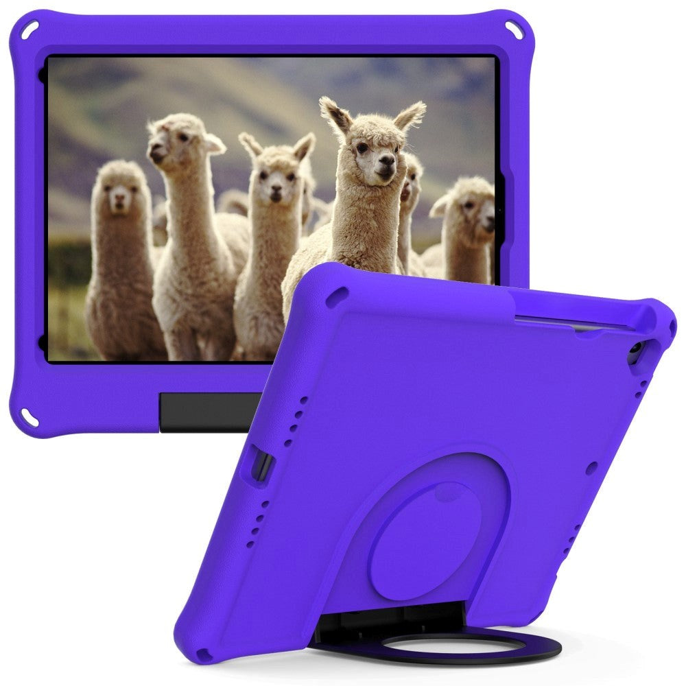 iPad 10.2" (2021 / 2020 / 2019) EVA-skum Børne Cover m. Ring Kickstand - Lilla