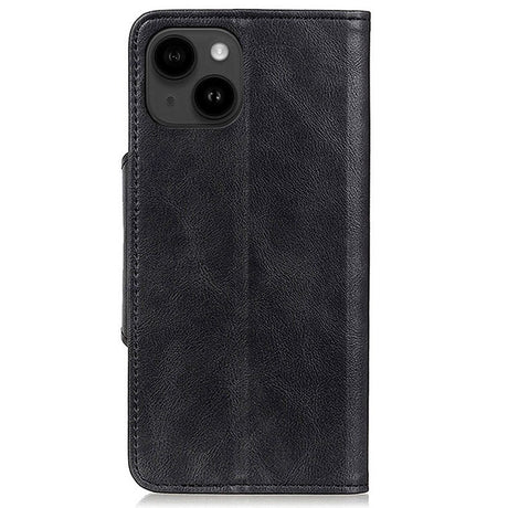 iPhone 14 Plus Læder Flip Cover m. Pung - Sort