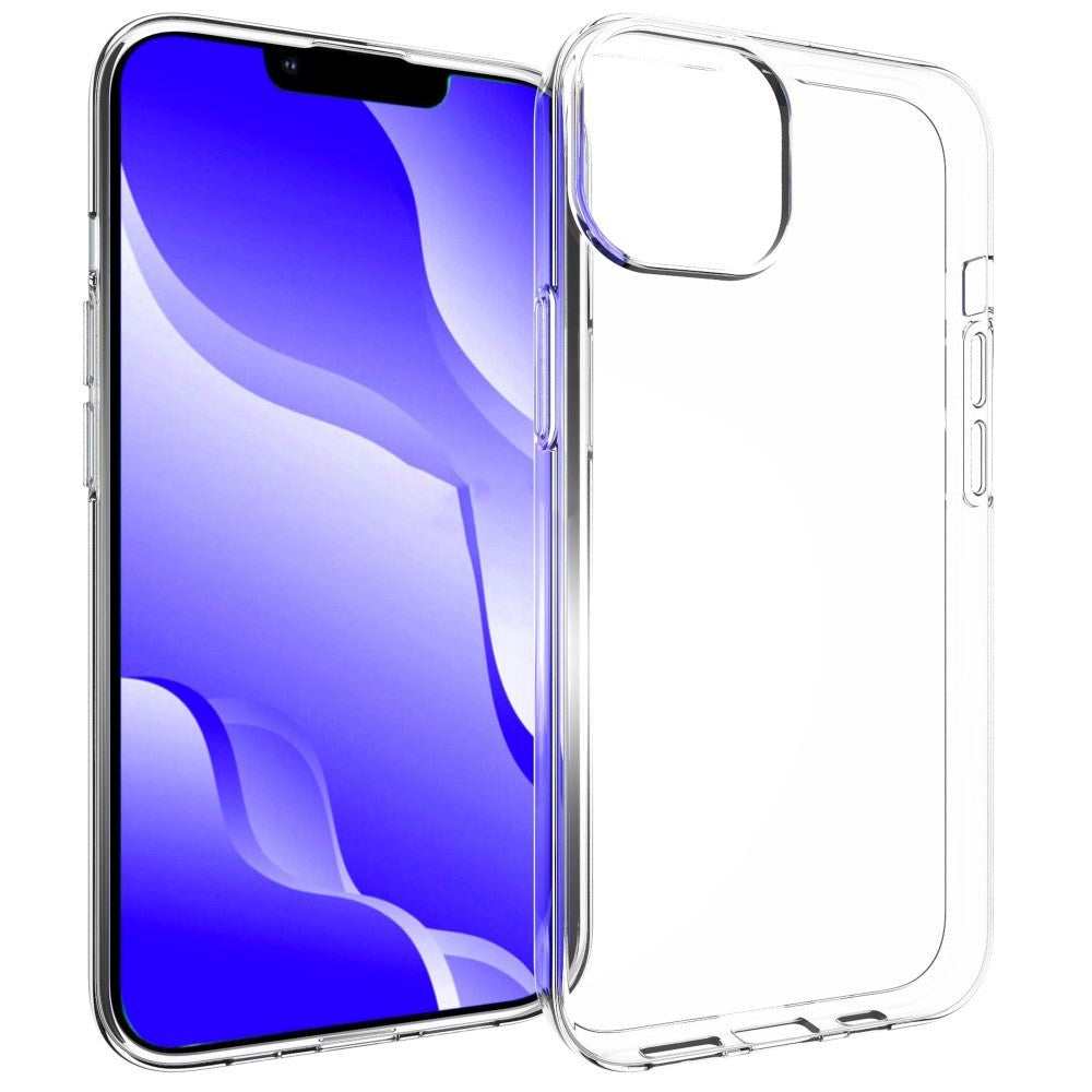 iPhone 14 Fleksibel Bagside Cover - Gennemsigtig