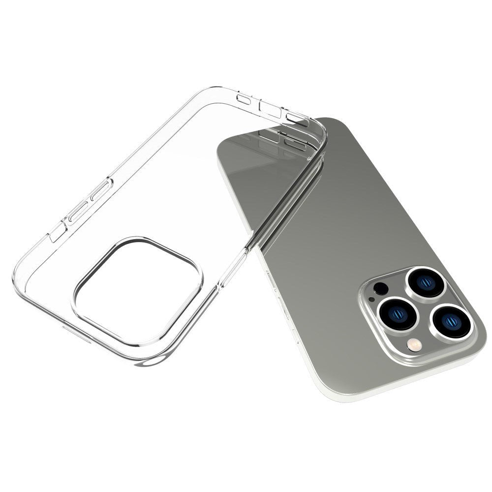 iPhone 14 Pro Tyndt Fleksibel Plastik Bagside Cover - Gennemsigtig