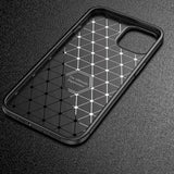 iPhone 14 Plus Carbon Fiber Fleksibelt Plastik Bagside Cover - Sort