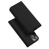 iPhone 14 Dux Ducis Skin Pro Series Thin Wallet Cover - Sort