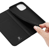 iPhone 14 Dux Ducis Skin Pro Series Thin Wallet Cover - Sort