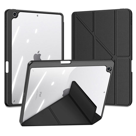 iPad 10.2" (2021 / 2020 / 2019) PU Læder / Plastik Flip Cover - DUX DUCIS MAGI Series - Gennemsigtig / Sort