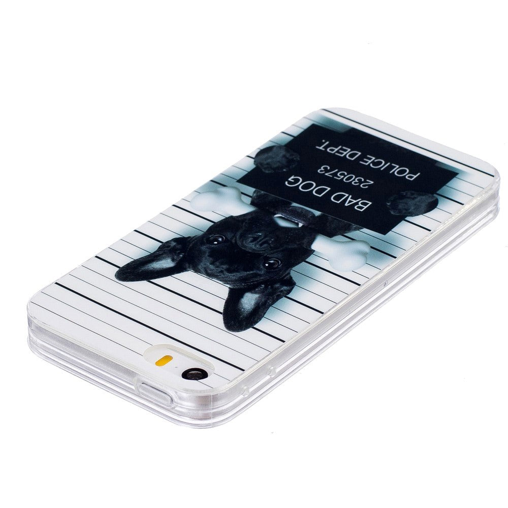 iPhone SE / 5 / 5s Fleksibel TPU Cover - Bad Dog