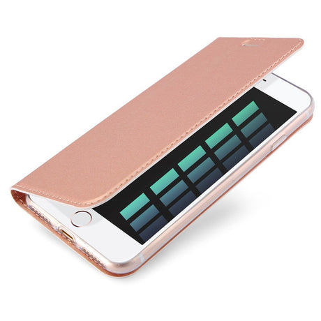 iPhone SE (2022 / 2020) / 8 / 7 DUX DUCIS Skin Pro Series Thin Wallet Flip Cover - Rose Gold