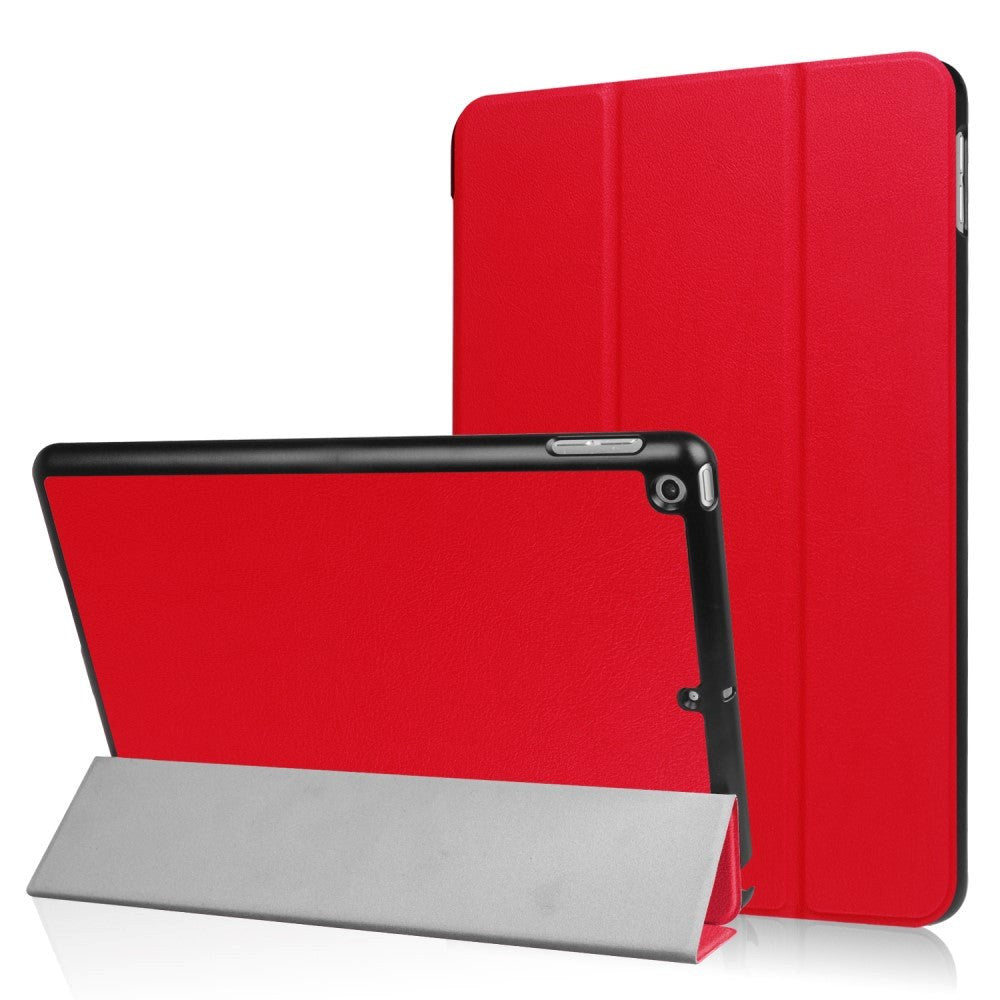 Apple iPad 9.7 2017/2018 Læder  Cover m. Stand - Rød