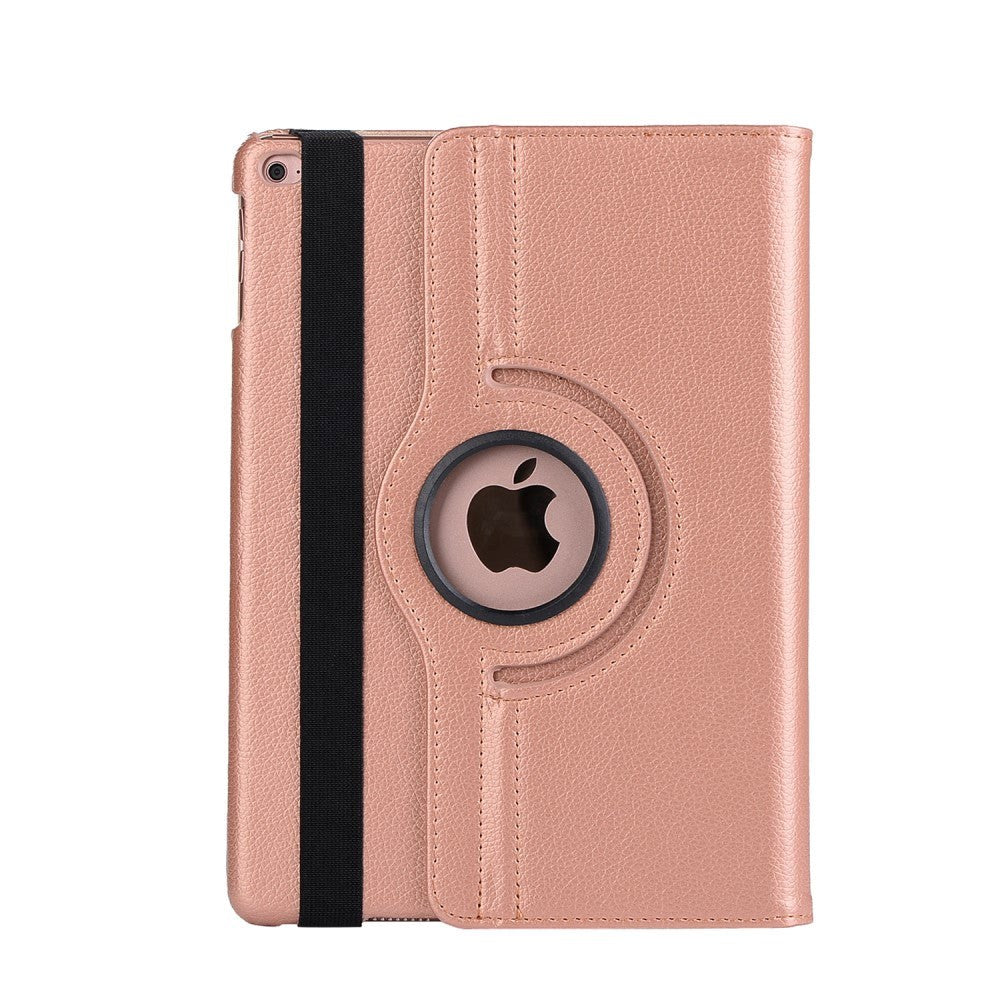 iPad (2018) / iPad (2017) Læder Etui m. 360 Graders Ståfunktion Rose Gold