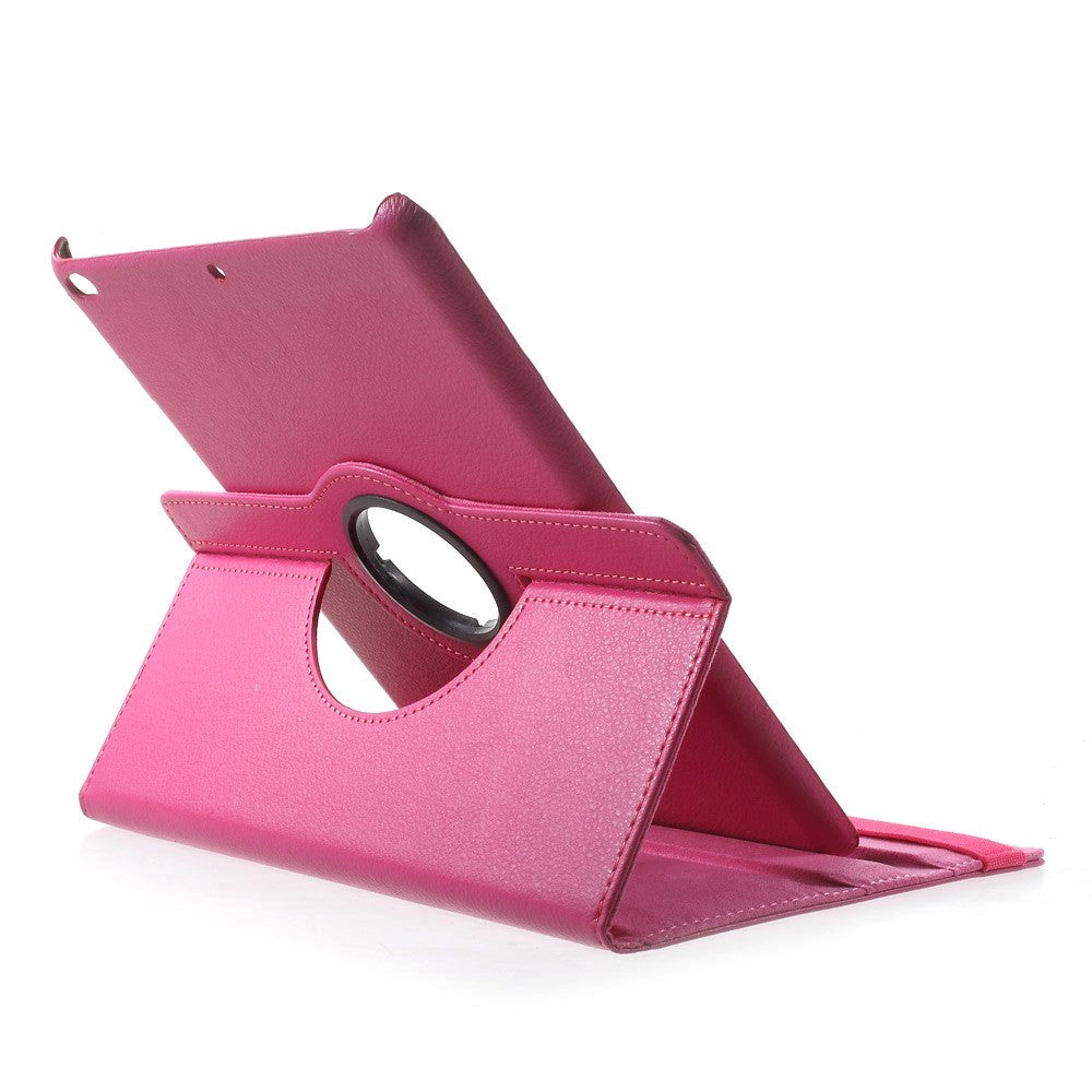 iPad 9.7 (2018-2017) / iPad Air / iPad Air 2 Flip Cover m. 350 Graders Ståfunktion - Pink