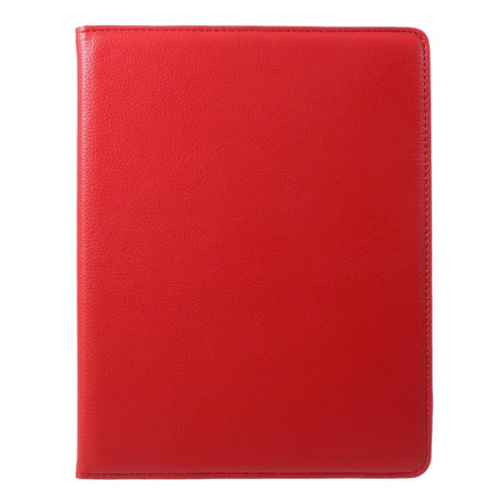 iPad 4 / 3 / 2 - EIDERWOOD Kunstlæder Flip Cover m. Elastik & Roterbar Funktion - Rød