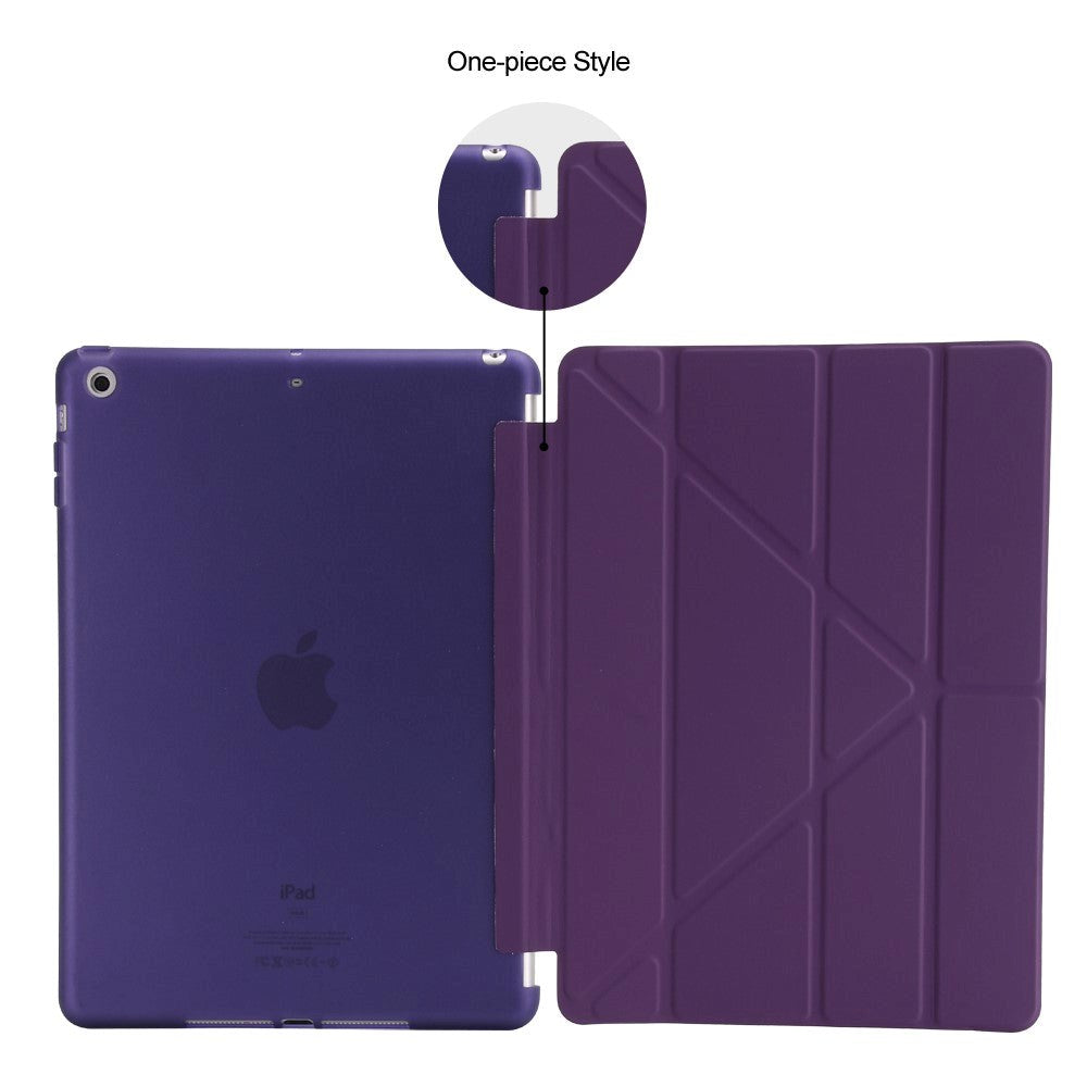 iPad (2018) / iPad (2017) Cover - Fleksibelt Origami Cover - Lilla