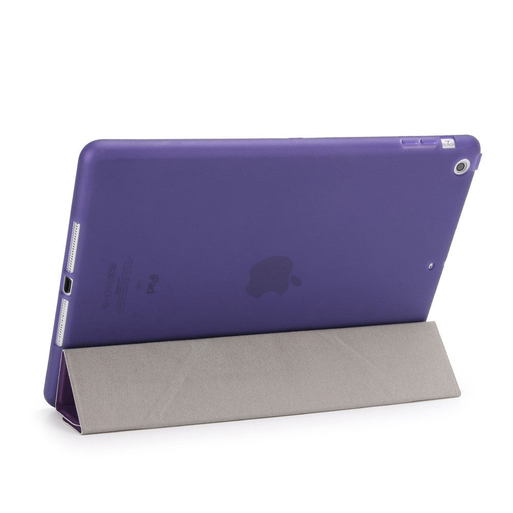 iPad (2018) / iPad (2017) Cover - Fleksibelt Origami Cover - Lilla