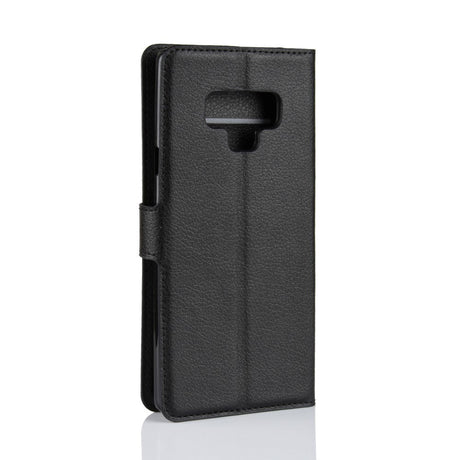 Samsung Galaxy Note 9 Soft Pouch Læder Cover m. Pung Sort