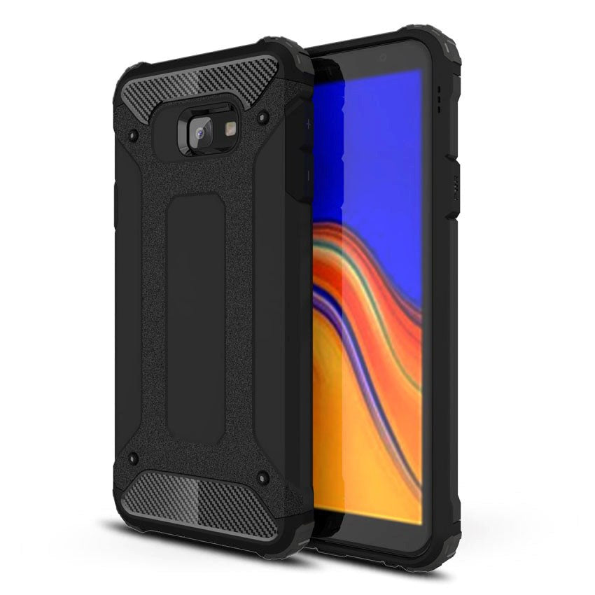 Samsung Galaxy J4+ (Plus) Armor Guard Hårdt Plastik Cover - Sort