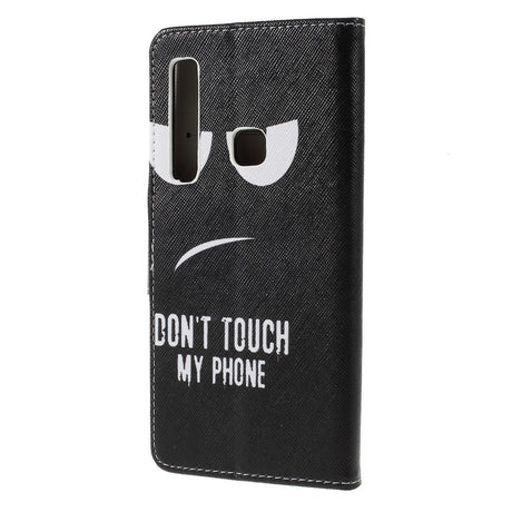 Samsung Galaxy A9 (2018) Læder Cover m. Pung "Don't Touch My Phone"