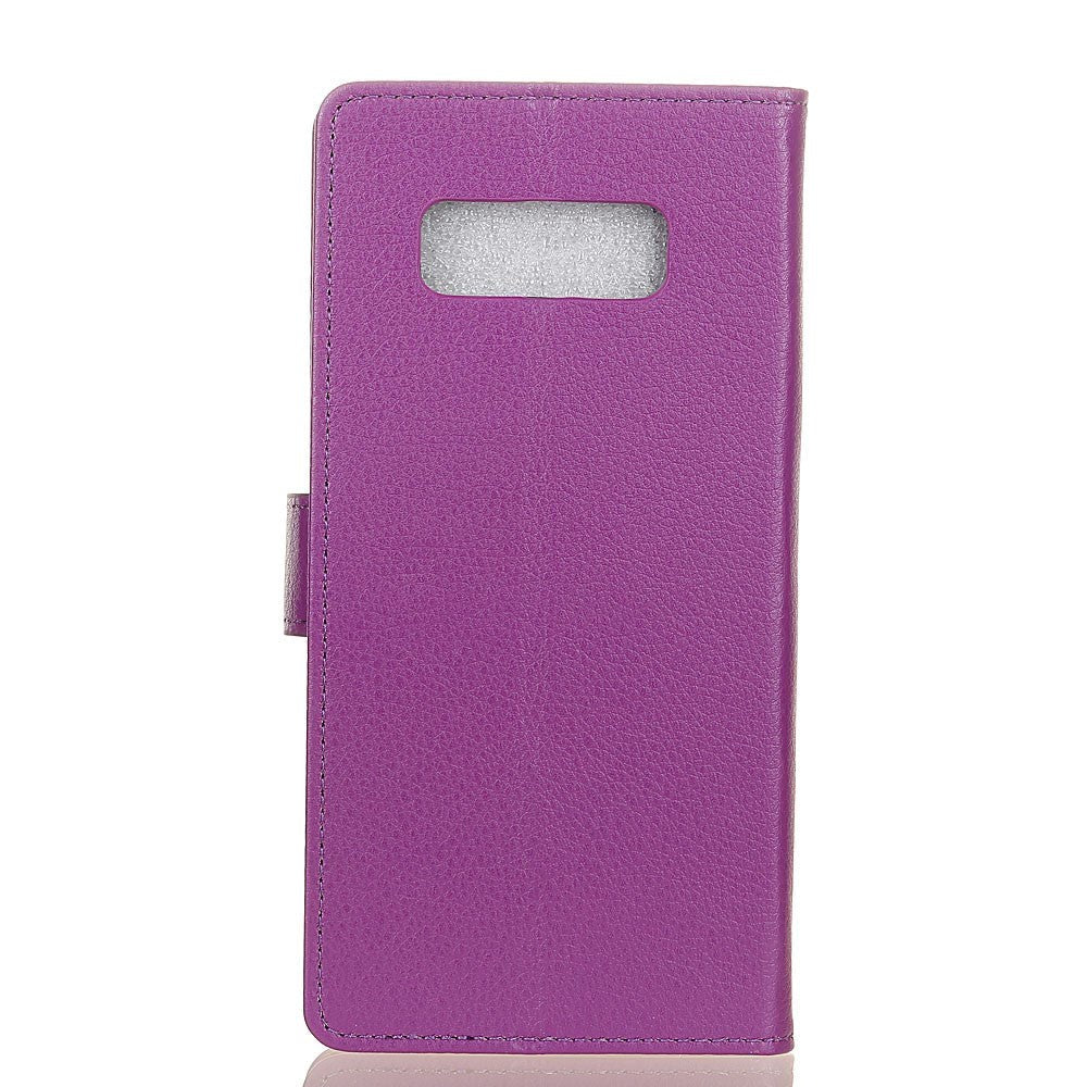 Samsung Galaxy S10e PU Læder Flip Cover m. Kortholder - Lilla