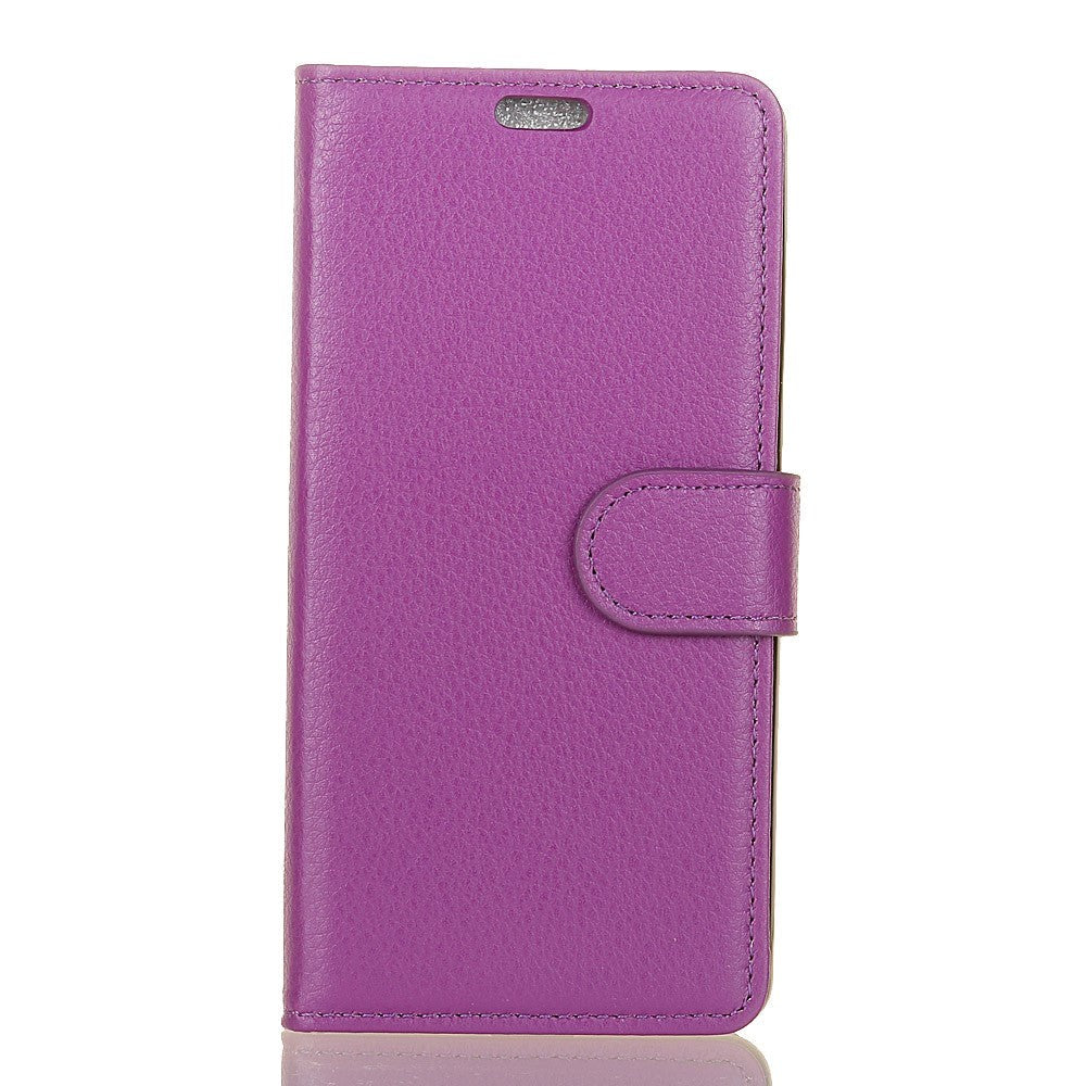 Samsung Galaxy S10e PU Læder Flip Cover m. Kortholder - Lilla