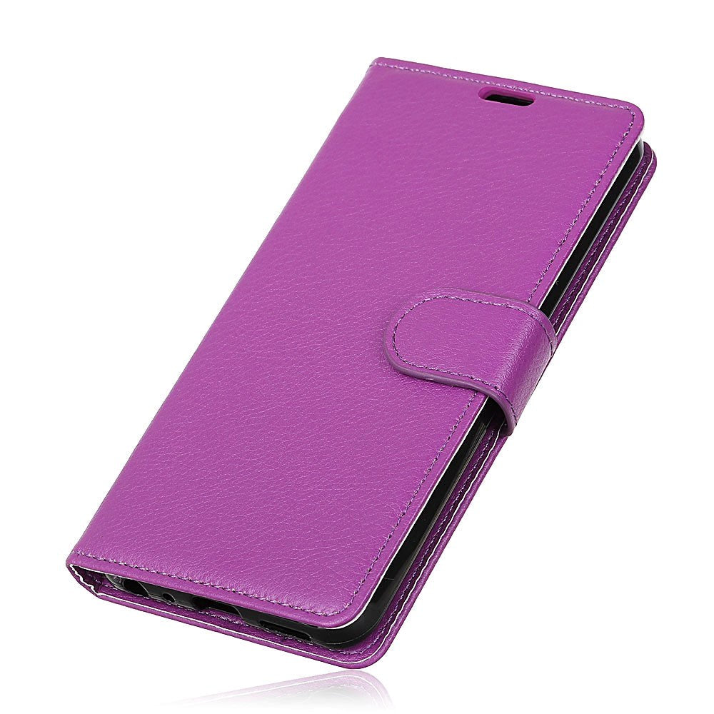 Samsung Galaxy S10e PU Læder Flip Cover m. Kortholder - Lilla